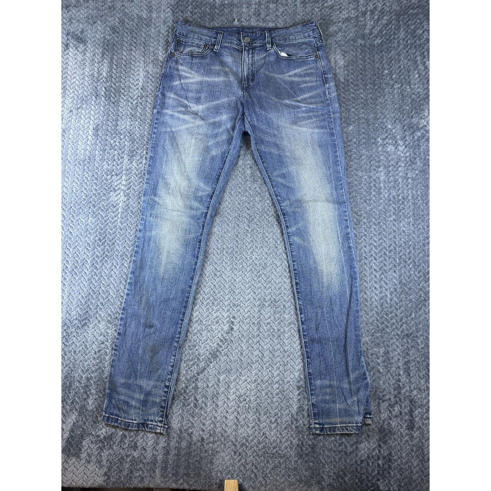 Levis Jeans Womens 27x34 Blue Denim Mid Rise Light Wash Straight Leg 03601-0006